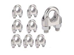 Abrazaderas De Cable U-bolt De Acero Inoxidable 304, Clip De Cable Saddle, 10 Piezas, M8