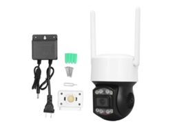 Câmera de Vigilância Wifi Outdoor 2mp 1080p Rastreamento Automático Visão Noturna Colorida Ip66 Intercom Bidirecional