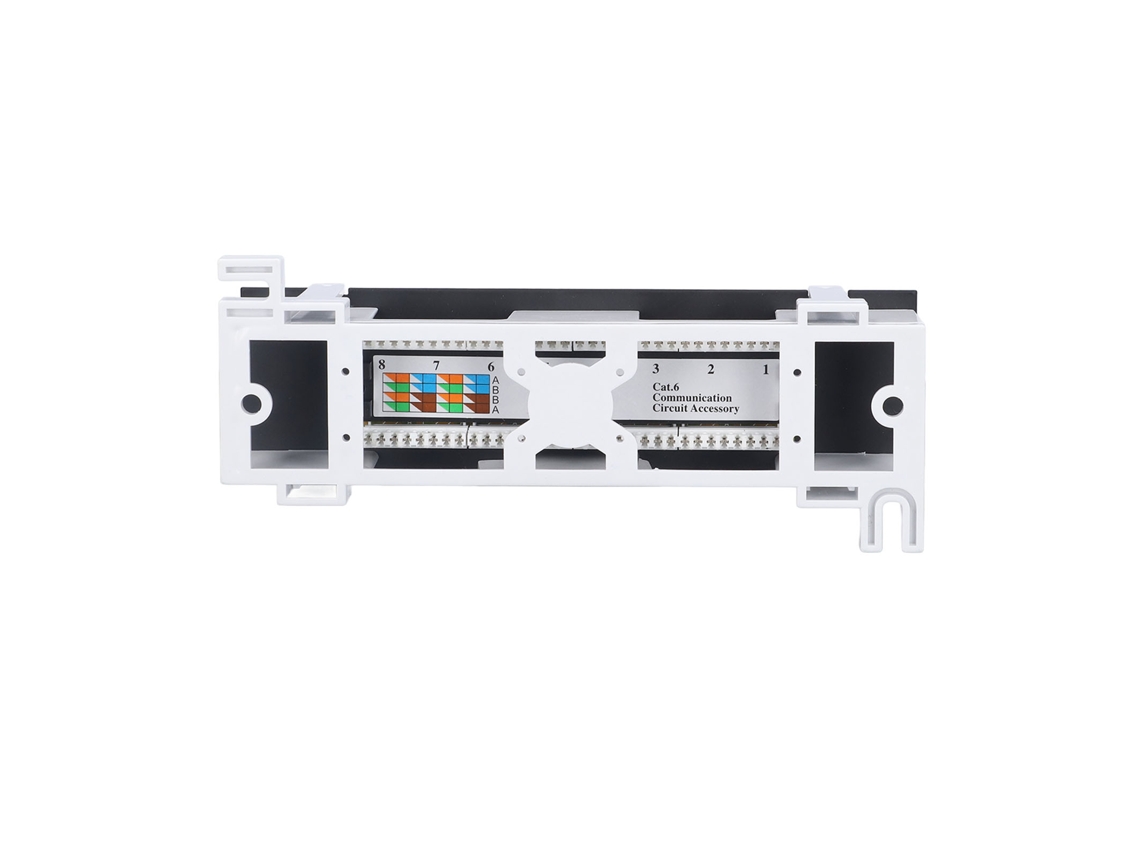 Laxiscreed Painel De Rede 8-port Cat6 Rack 568a/b Rj45 Para Só Suporte Padrão