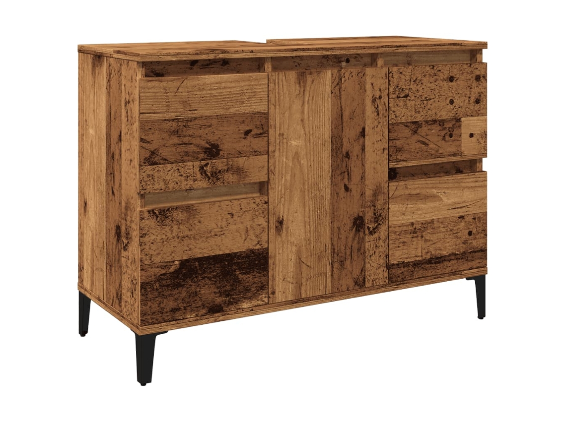 Sink Cabinet, Sink Cabinets Vidaxl Marrom Madeira Processada (n/a)