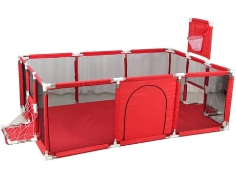 Parque Infantil HOUSE MARKET Vermelho 107x231x129 cm