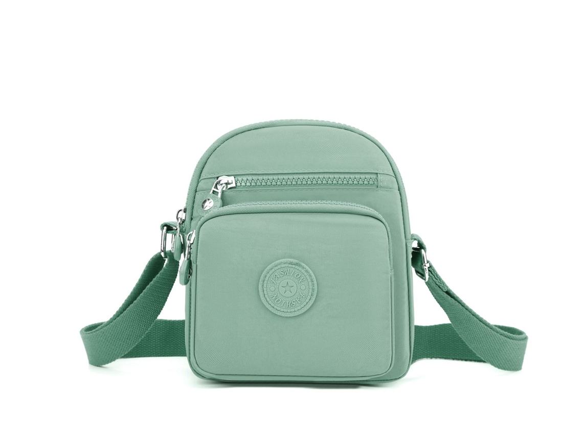 (verde) Bolsa Transversal Elegante, Ajustável, Casual E Moderna, Em Nylon.