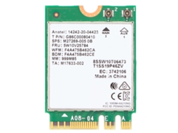Placa Sem Fio 2.4ghz 5.8ghz Banda Dupla Wifi 6e 3000mbps Adaptador De Rede Ngff M.2