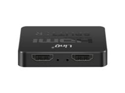 Duplicador Hdmi Linq 4k Ultra Hd 2 Monitores Simultâneos Preto Compacto Brilvibera