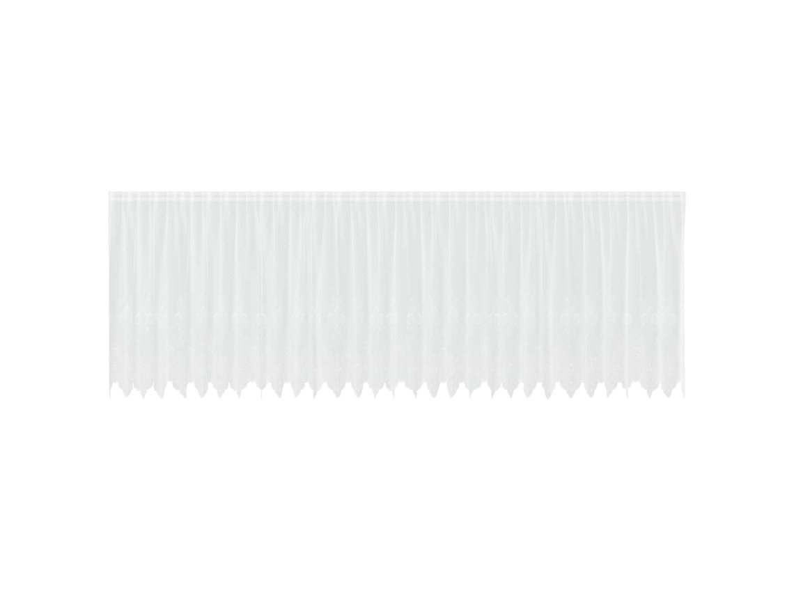 Maison Exclusive - Cortina De Renda Com Cortinas Branco 160 X 750 Cm Poliéster