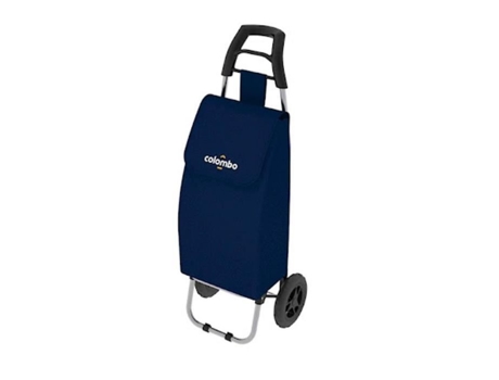 Carrinho de compras Colombo ROLLY azul marinho impermeável, capacidade 25kg, capacidade 40 L 2 rodas
