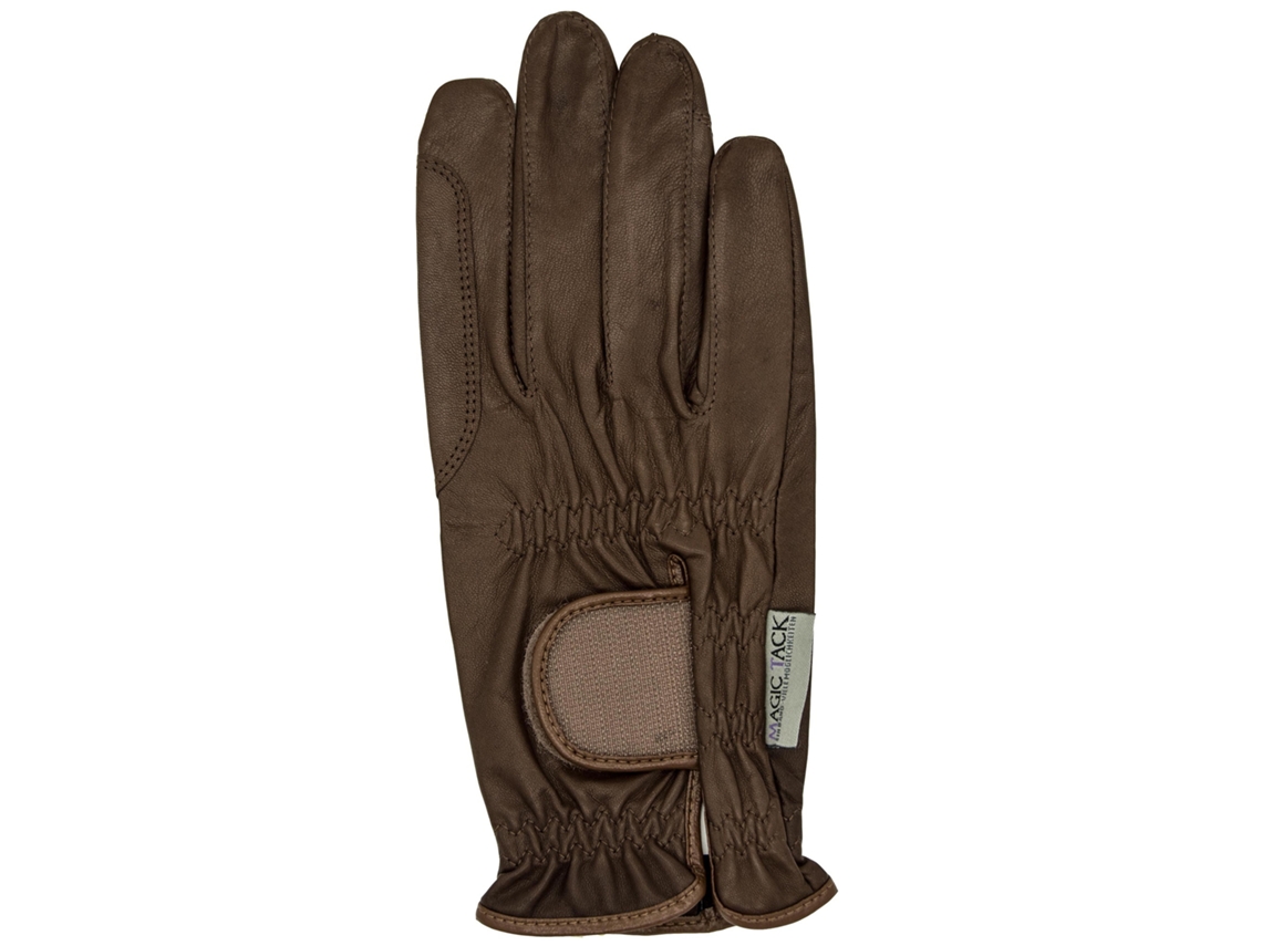 Luvas de Equitação em Couro HAUKESCHMIDT Galaxy Magic Tack Taille 8,5
