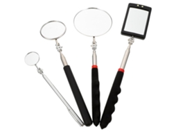 Conjunto De 4 Espelhos Telescópicos Iluminados Para Inspeção De Veículos.