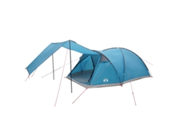 Conjunto 1.0 Barraca De Camping Vidaxl Azul Poliéster (8 Pessoas)