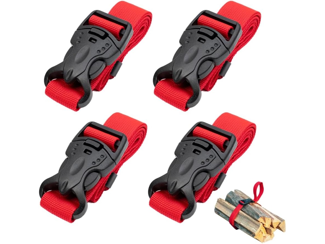 Conjunto De 4 Cintas Para Bagagem, 60cm, Ajustáveis Para Excursões