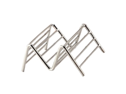 Suporte para Tacos em Aço INOX, V, 6.3x9.5x4.5cm