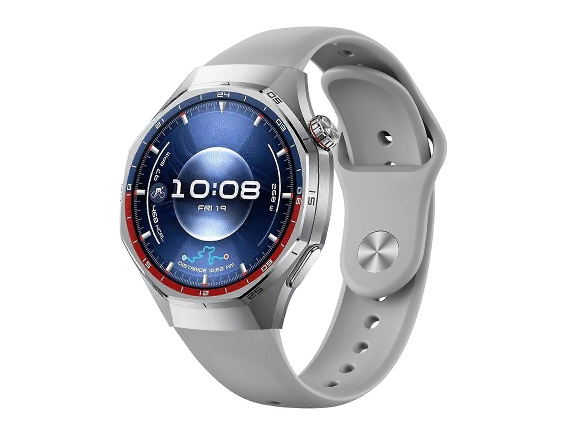 Pulseira De Silicone De Cor Sólida Com Fecho Invertido Para Huawei Watch Gt 6 Pro