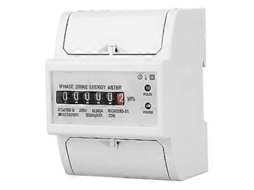 Medidor elétrico de trilho DIN 220V, medidor elétrico digital monofásico com 2 fios e 4 pinos, medidor elétrico IC XTM75S U kWh Brilvibera