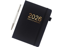 Agenda Semanal e Mensal 2026 Caderno de Gerenciamento Tempo A5 Organizador Bolso para Adultos Viagens Estudos Casa VAYOTOY