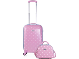Conjunto de Malas e Necessaire de Viagem SKPAT  Policarbonato (55x40x20cm/33x26x16cm - 44 L)