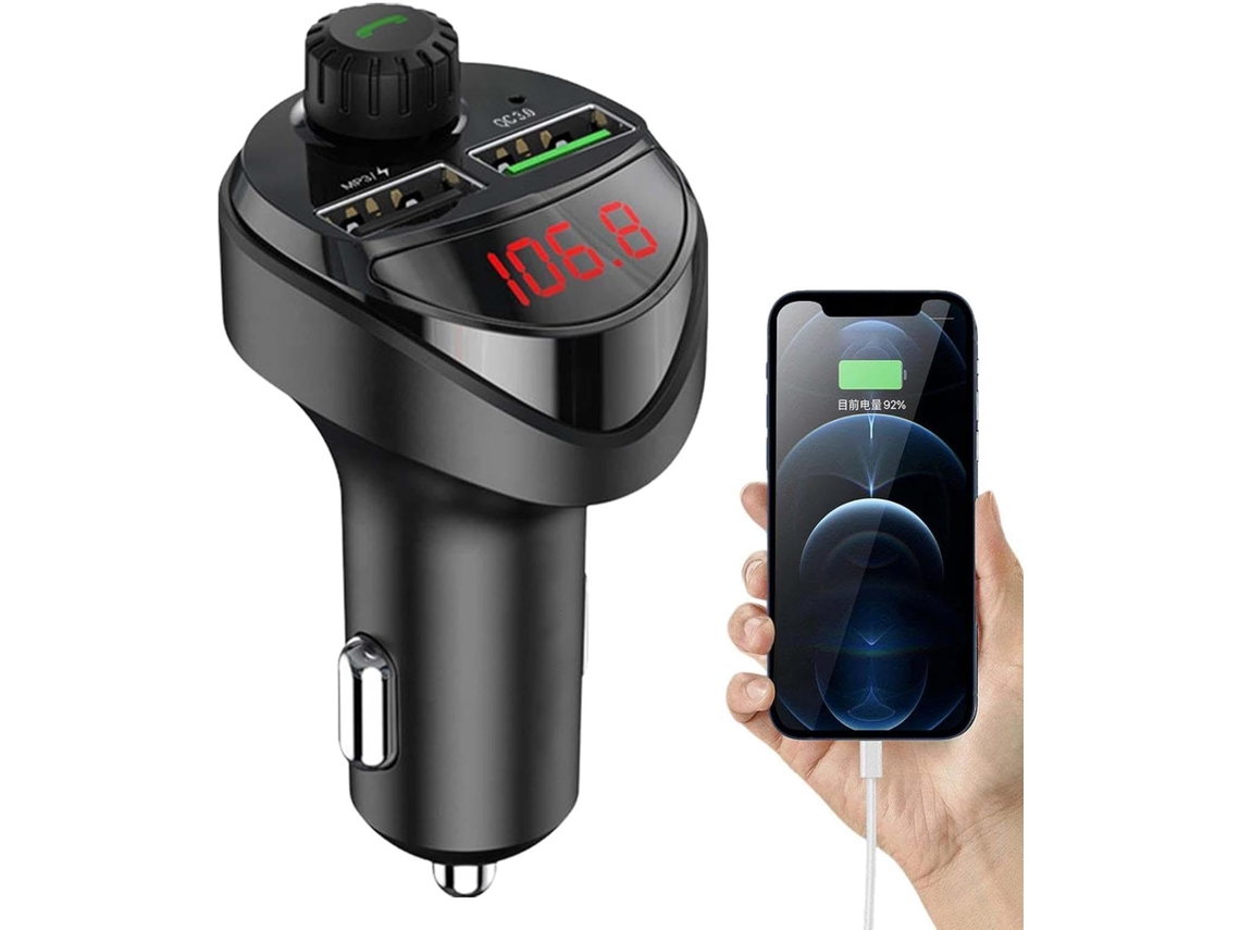 Telefone Voiture Adaptador Usb Charge, Chargeur Voiture Com Porta Dupla Bloc Charge Puissance Vo Gokoco