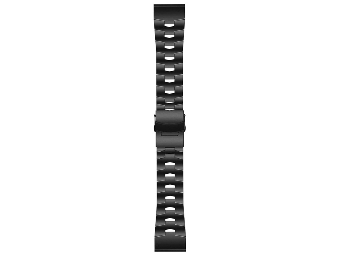 Bracelete de Smartwatch para Garmin Fenix 5X Sapphire 26mm de liga de titânio de liberação rápida (preta)