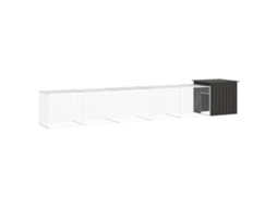 Vidaxl Galinheiro 600x91x100 Cm Aço Galvanizado Antracite