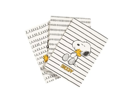 Conjunto 3 Cadernos A5 Snoopy Lazy Days Pca5010