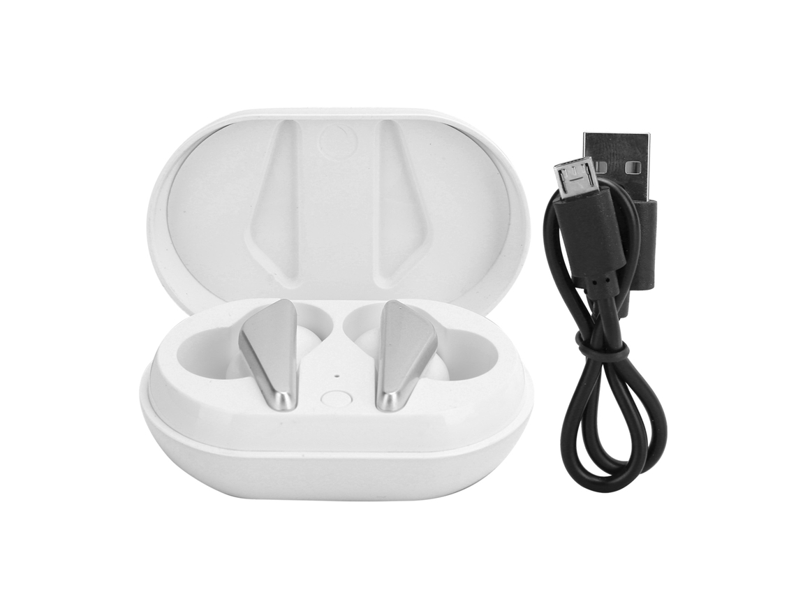 Fone TWS Air3 Mali Bluetooth 5.0 Sem Fio com Controle Táctil, Hifi e Caixa de Carregamento Branco