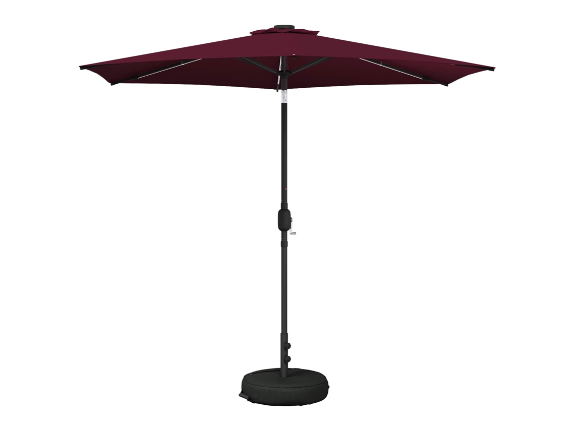 Vidaxl Guarda-sol De Jardim Com Luzes Led 270 X 270 Cm Poliéster