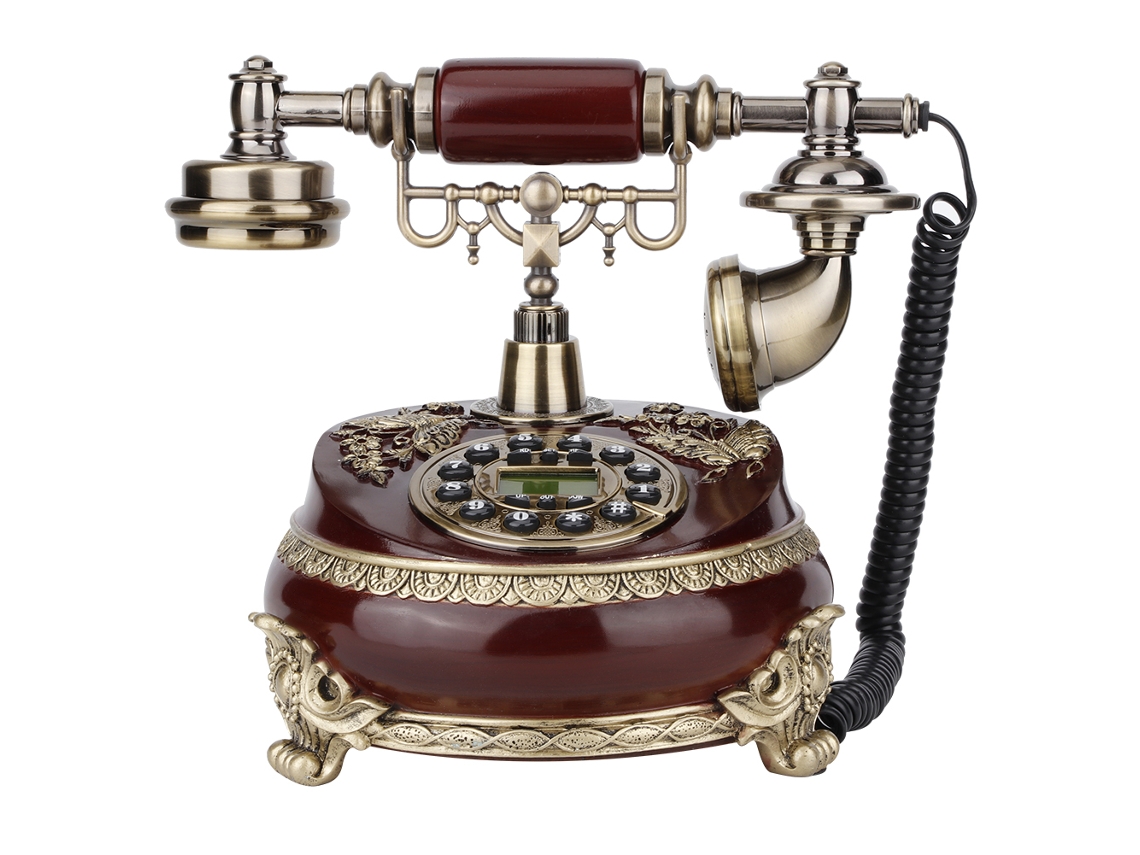 Laxiscreed Desktop Retro Vintage Com Id Telefone E Display Fsk/dtmf Para Casa, Escritório Ou Hotel