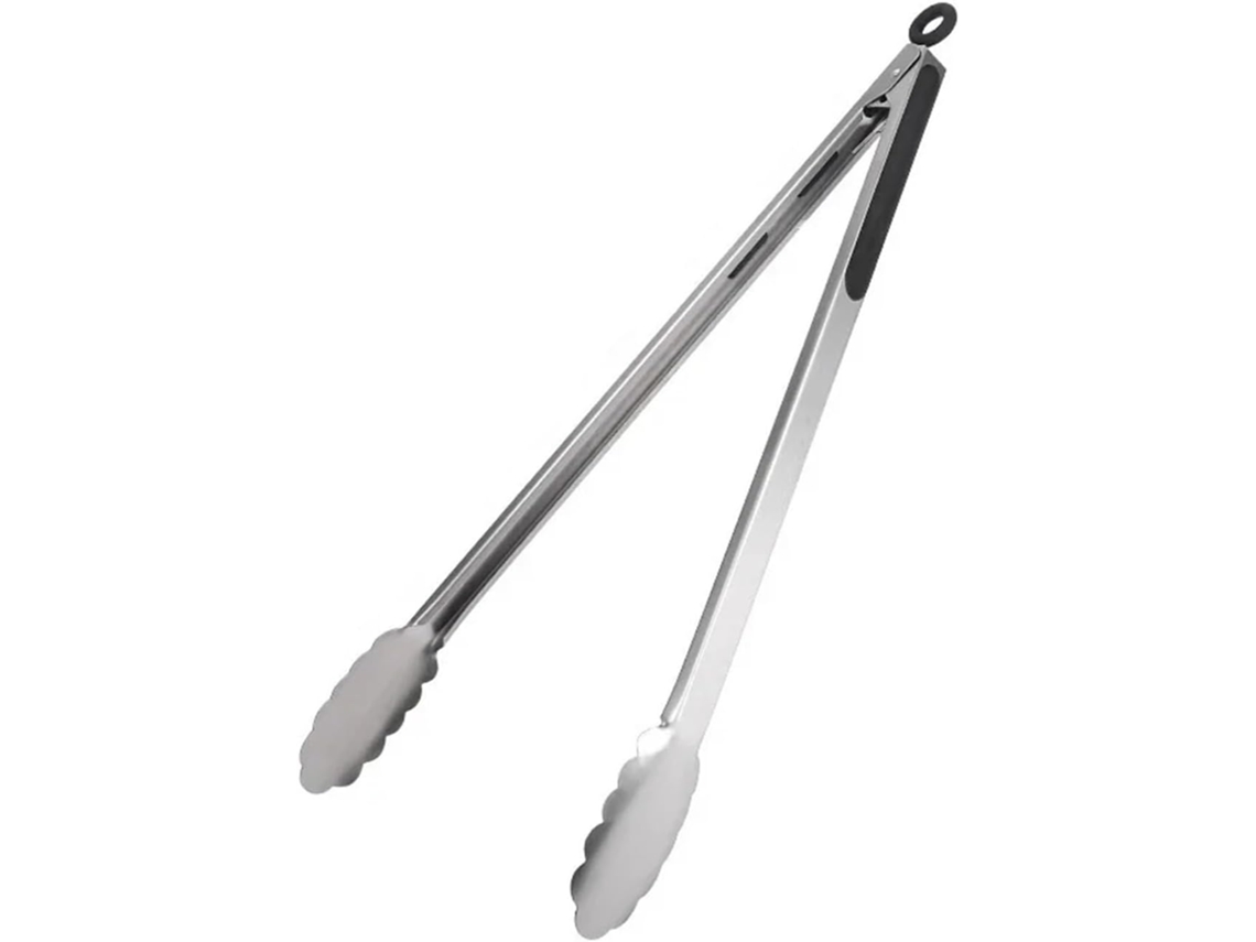 Pinça De Aço Inoxidável Para Churrasco, 1 Peça, Para Camping, Fritura, Culinária, Saladas E Bifes G 16 Polegadas 40