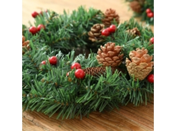 Guirlanda Decorativa Redonda 250mm para Natal Reutilizável S/MARCA