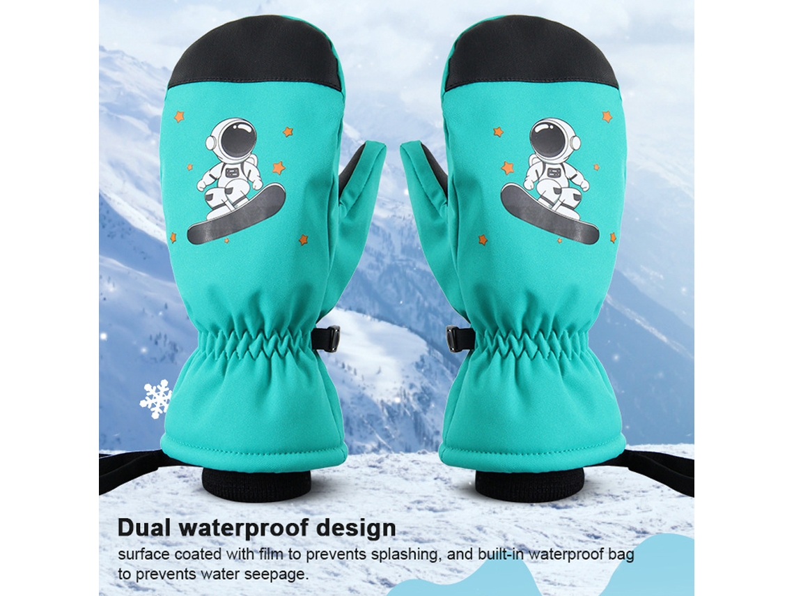 Guantes de Nieve Impermeables, Transpiráveis, com Tela Táctil, para Homens e Mulheres | S/MARCA