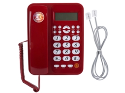 Telefone Fixo Com Id De Chamada Para Escritório E Lar - Telefone De Mesa Com Fio