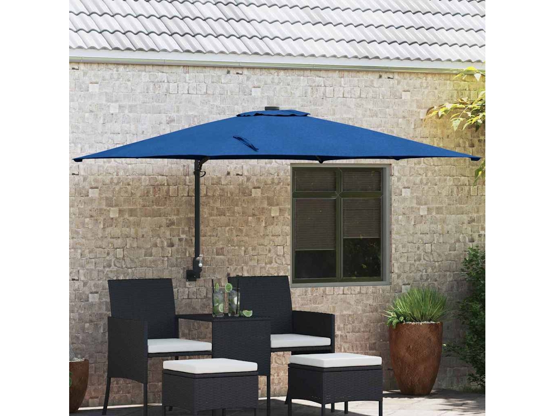 Vidaxl Guarda-sol De Jardim 248,5 X 247,5 X 160 Cm Poliéster E Aço