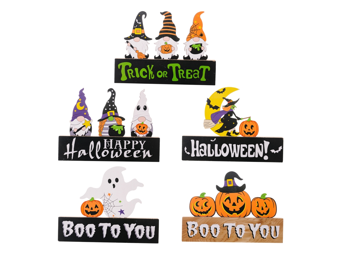 Decorações de mesa de Halloween com 5 peças LAXISCREED