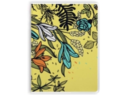 Carnet De Notas À Cobertura Sopa Motivo Flores De Lis E Plantas