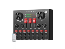 Microfone Profissional Lougus, Amplificador Com Placa De Som, Bluetooth, Usb, Para D Slowmoose