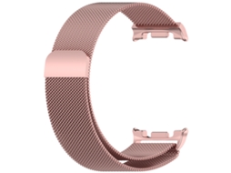 Pulseira Milanese Em Aço Inoxidável Com Malha Metálica Para Samsung Galaxy Watch 9 Rosa Rosado Hexinyigjly