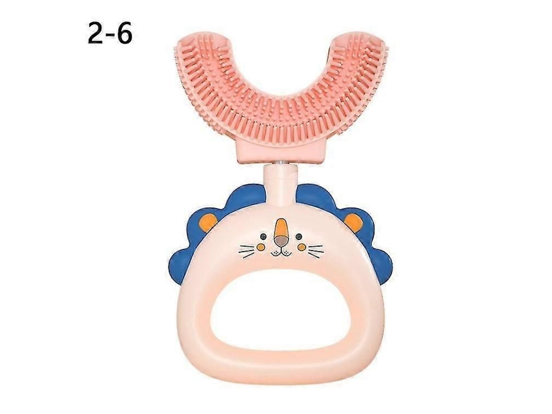 Escova de Dentes Infantil em Formato U com Cabeça Silicone Macio para Limpeza Dos Crianças Pequenas (li Vre Bpa, Sem Registro N GOKOCO