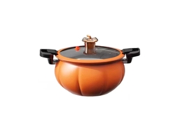 Panela De Sopa Pedra Médica, Laranja, 24 Cm/9,4 Pol., Grande Capacidade, Capa Silicone, Multiuso