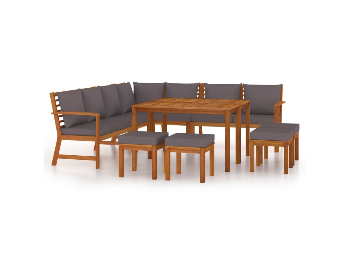 Garden Dining Set, Garden Dining Sets Vidaxl Marrom Madeira De Acácia (n/a)