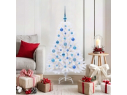Vidaxl Árvore De Natal Articulada Artificial Branco 120 Cm Pvc E Aço