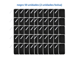 (preto, 50 Unidades, 5x9cm) Adesivos De Eletrodo Não Tecido, 5*9cm, Com Conector De 2mm