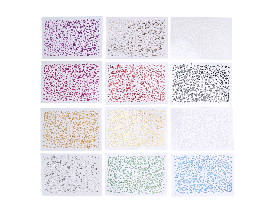 12pcs/set Pegatinas De Arte De Uñas Decorativas Pegatinas Diy Suministros De Manicura Para Damas