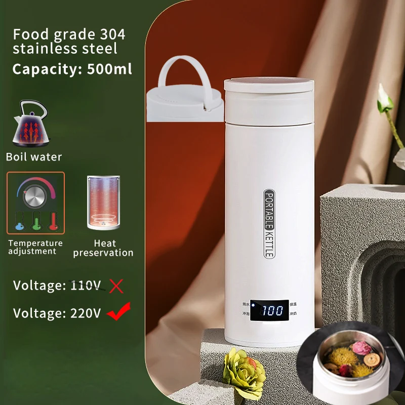 Chaleira Portátil 500 Ml Visor Led 220 V MDUG
