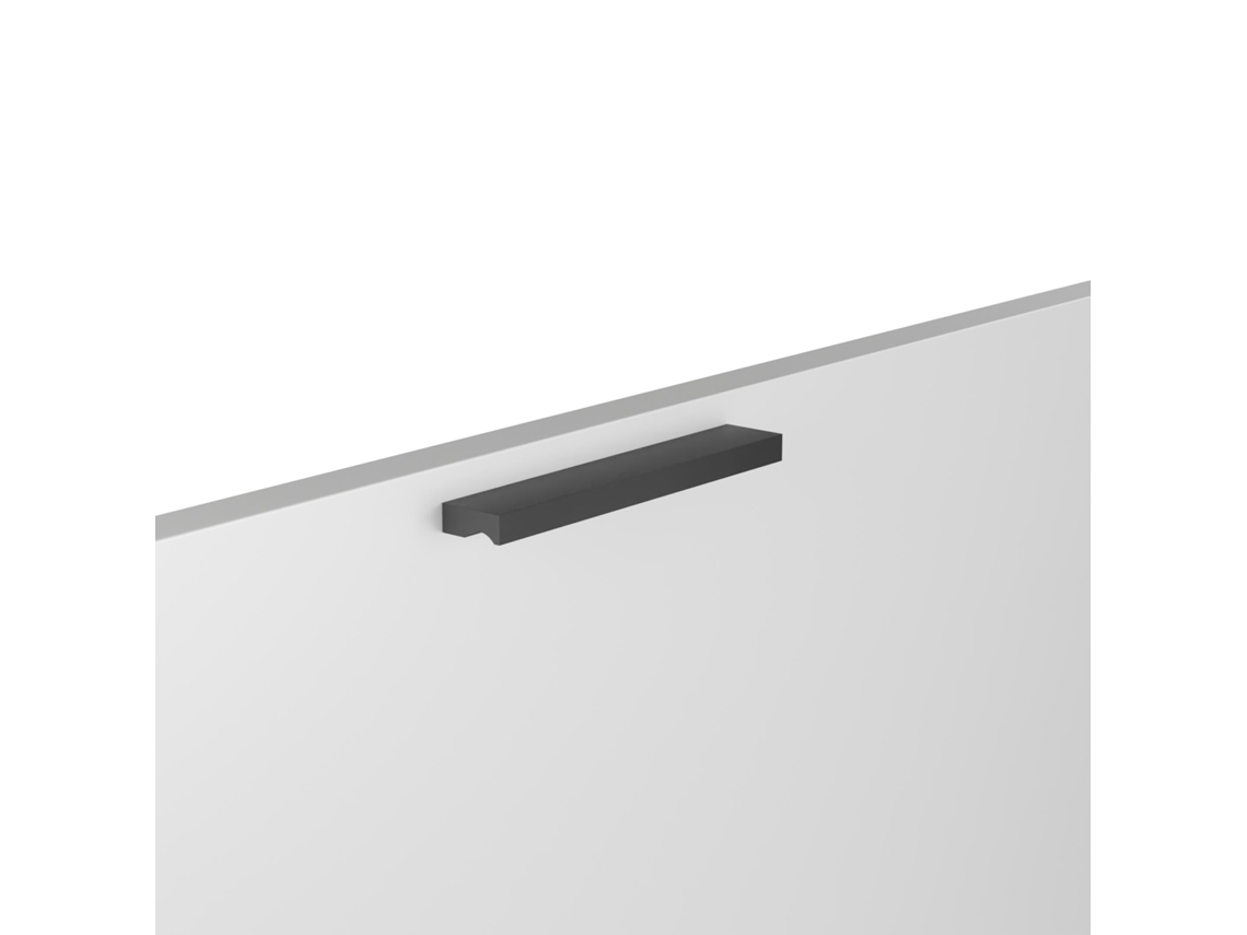 Puxador para Móveis em Zamac com 96mm de distância entre eixos Verniz Preto Mate HARDWAREXCHANGE
