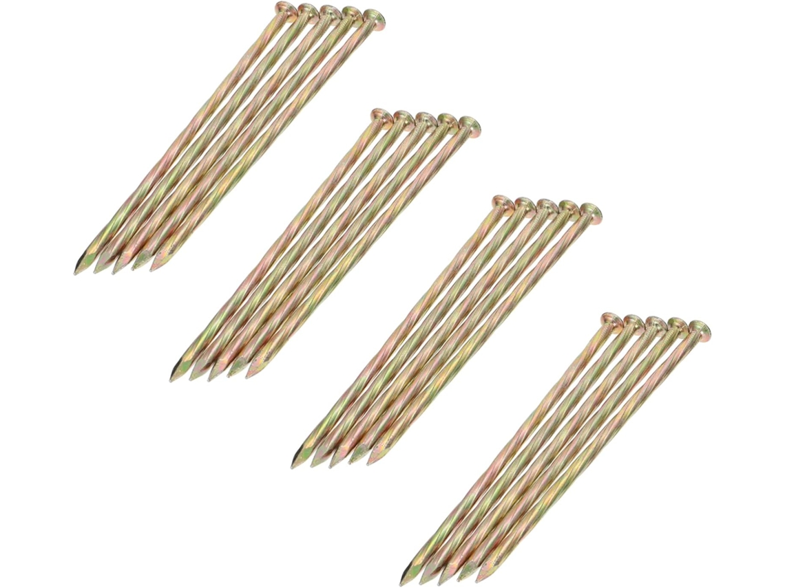 Pregos Espirais Galvanizados De 20 Polegadas Para Decks Jardim,