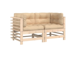 Corner Sofa, Corner Sofas Vidaxl Marrom Madeira De Pinho (n/a)