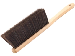 Escova De Bancada Com Cerdas Macias E Cabo Madeira, Leve E Fácil De Guardar, Com Orifício Para Pendurar, Ideal Para