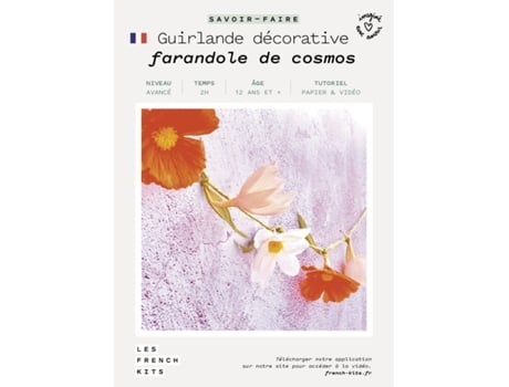 Caixa de Papel Diy Guirlanda Floral Decorativa Les French Kits