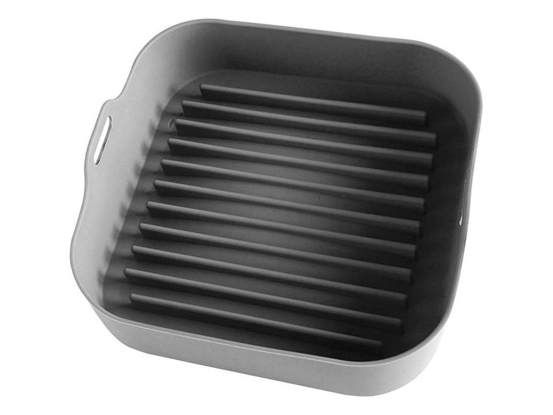 2026 taça de Silicone para Air Fryer 8x8 Polegadas, Cesta Antiaderente, Acessório para Forno, Fácil Limpeza, Resistente Ao Calor