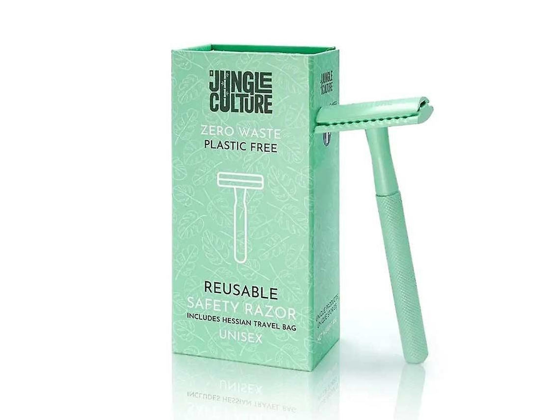 Barbeador De Segurança Reutilizável - Verde Menta