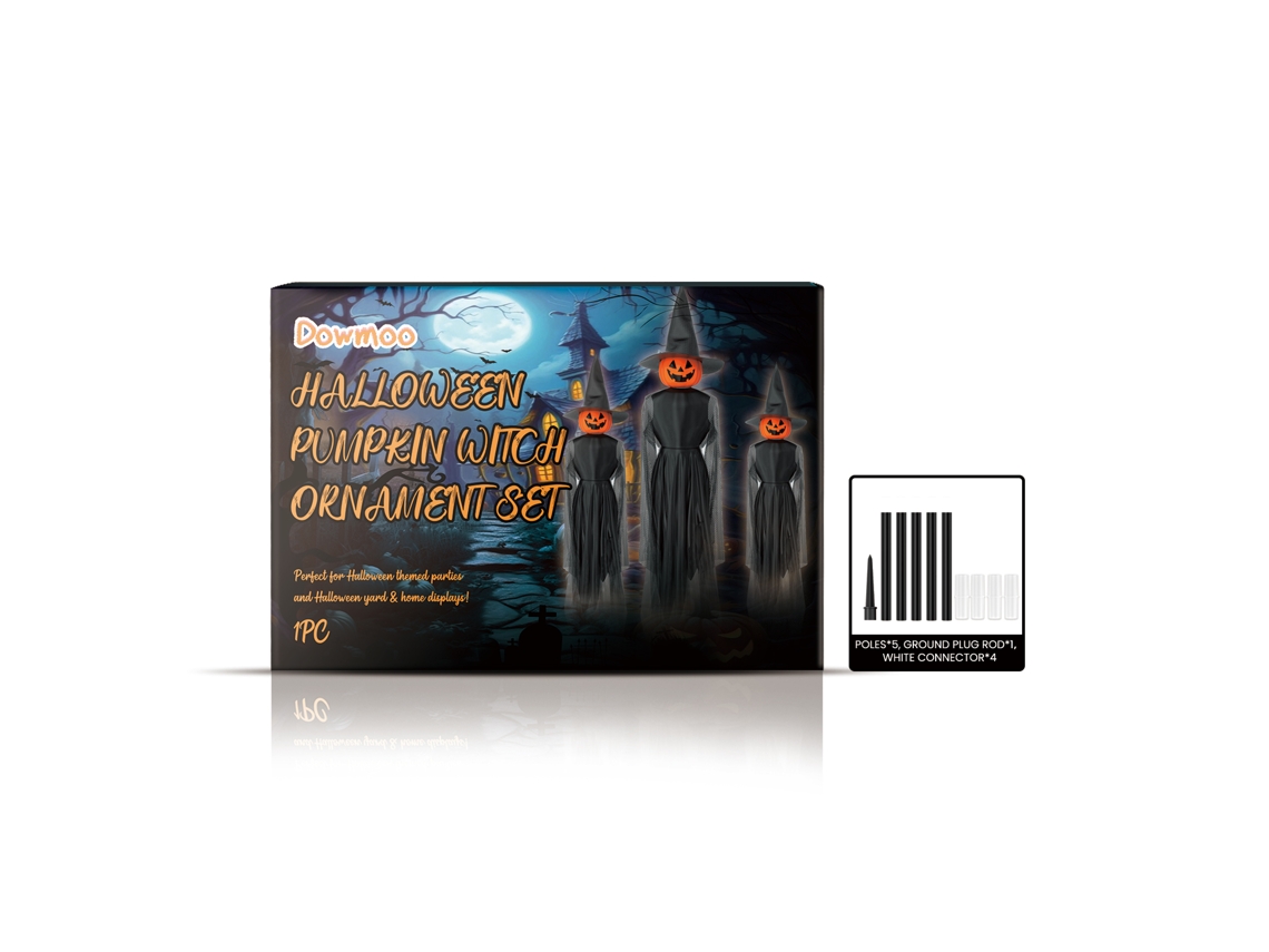 Decoração Halloween com Temática de Bruxa e Abóbora para Festas LAXISCREED